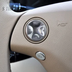 Car Steering Wheel Control Switch Push Button Cover Sticker Trim For Mercedes Benz W221 S Class 2006-2012 Interior Accessories