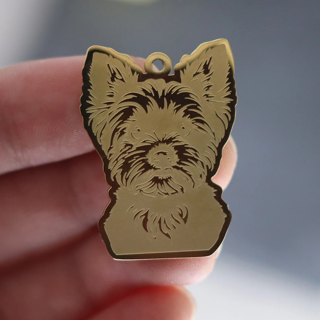 2pcs Yorkshire Terrier Charm F - огляд і ціна Jewelry Making Yorkshire