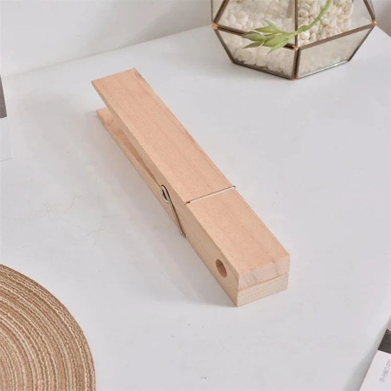 Promotion! Clothes Peg Bath Towel Holder Wall Mounted Non-Slip Wooden Towel Holder For Hanging Multipurpose Easy Installation