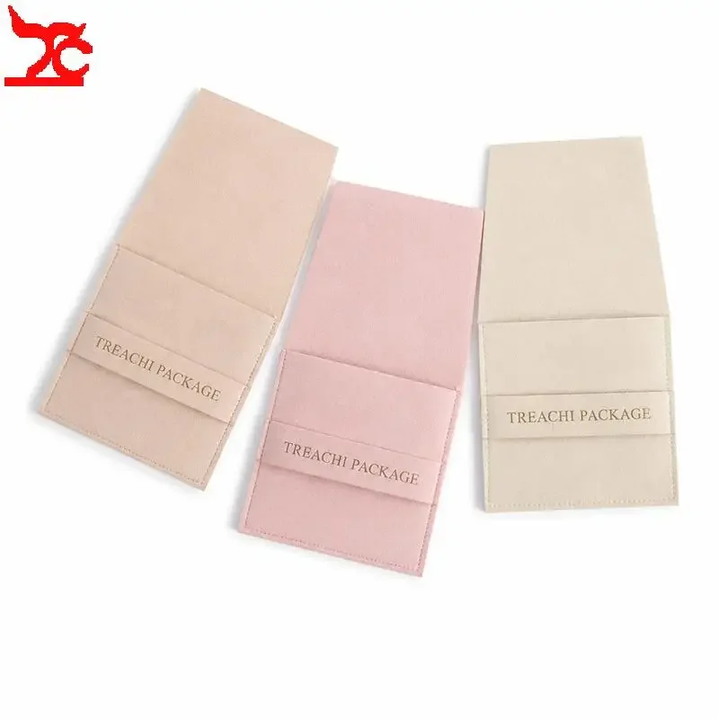 24 PCS Microfiber Cloth Pouch with Flap Jewelry Storage Pouch for Rings Earrings Necklaces and Bracelets