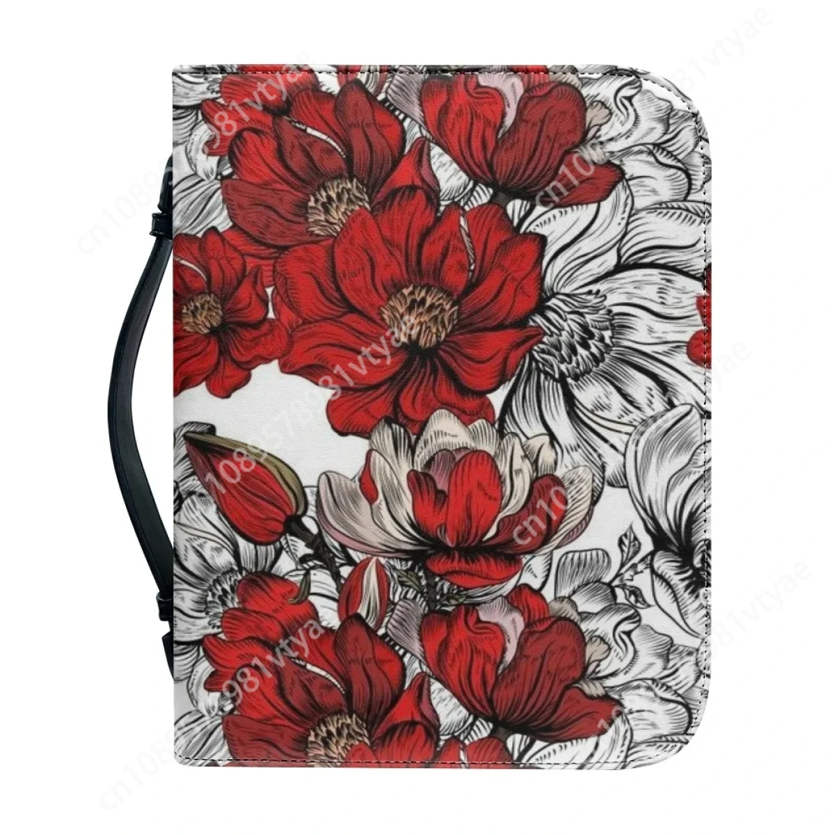 Cajas de almacenamiento de libro de estudio de la Biblia de la iglesia cristiana, estuche de cubierta de la Biblia con estampado de patrón Floral, nuevo arte de moda, bolso de la Biblia para mujer