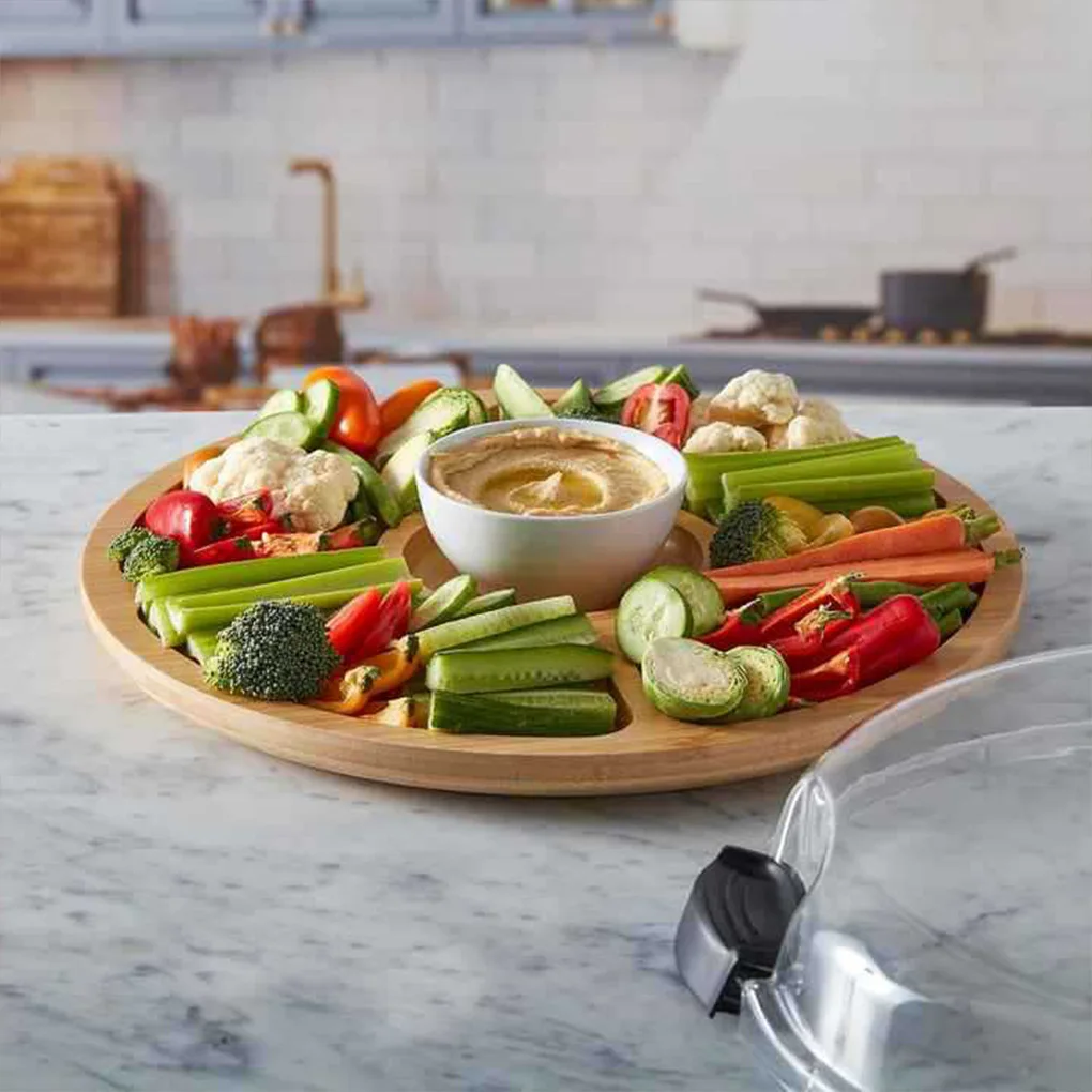 Portable Charcuteries Board With Lid Lightweight And Environmentally Friendly Easy To Clean Platter