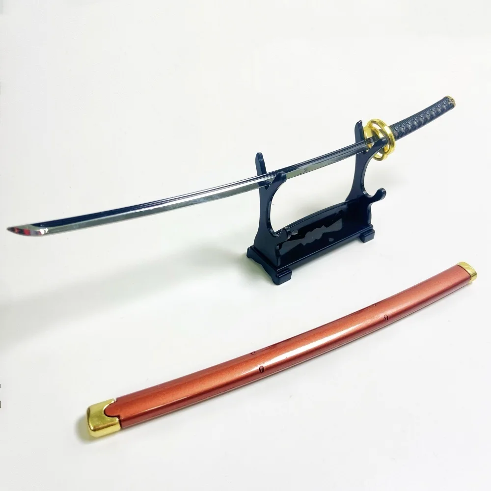 9.4 inch Demon Slayer Shinazugawa Sanemi Metalen Katana Zwaard Originele Sabel Katana Sabel Ninja Mes Cosplay Accessoires Prop Speelgoed