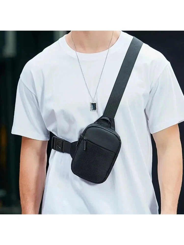 Mini-Brusttasche für Männer und Frauen, lässig, Sling-Schulter-Crossbody-Pack, Nylon, wasserdicht, für Laufen im Freien, Radfahren, Reisen, Telefon 2026