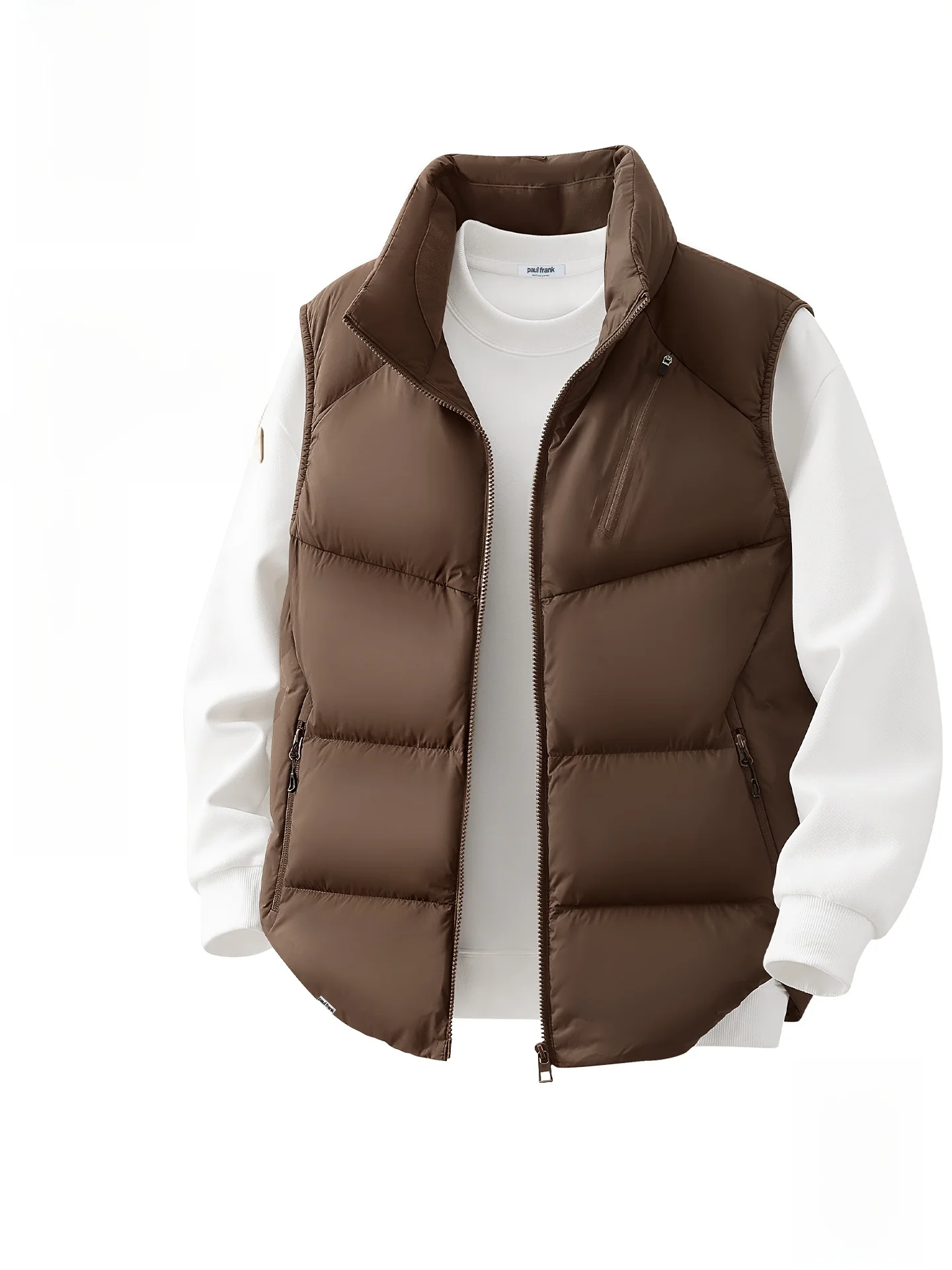 

Утепленный жилет M Jaet Du без подкладки с воротником-стойкой: теплая и модная верхняя одежда для молодежи на зиму