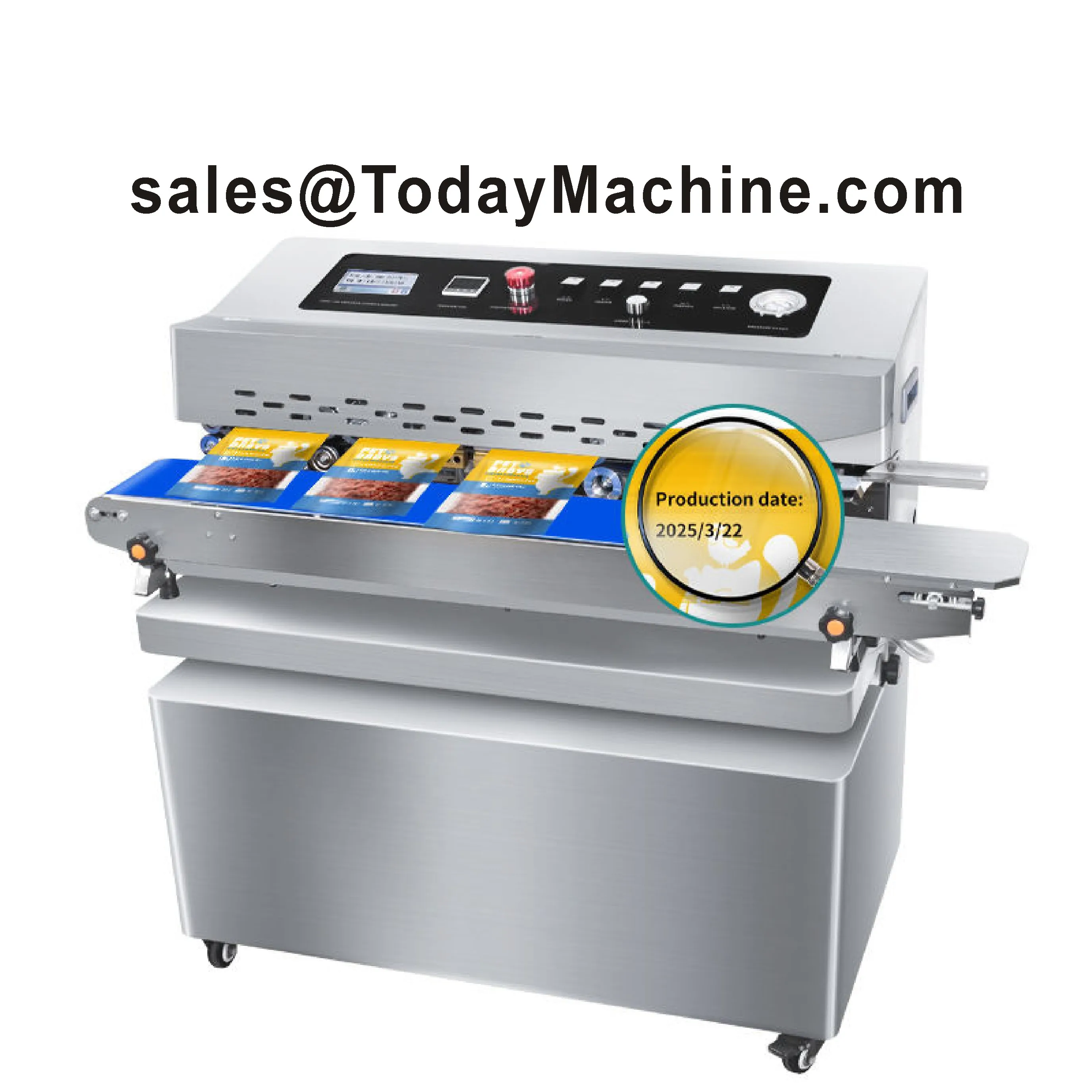 Food Vacuum Sealer Band Sealer with Inkjet Printer Sealing Machine