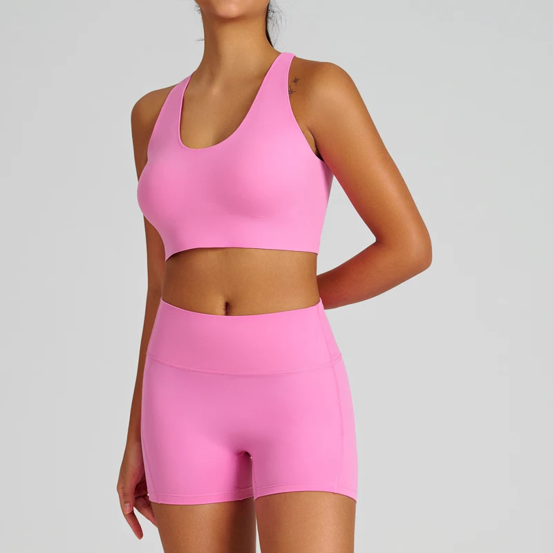 

2025 new solid color sports seamless belly tight yoga pants women's outer wear running sports quick-drying fitness pants