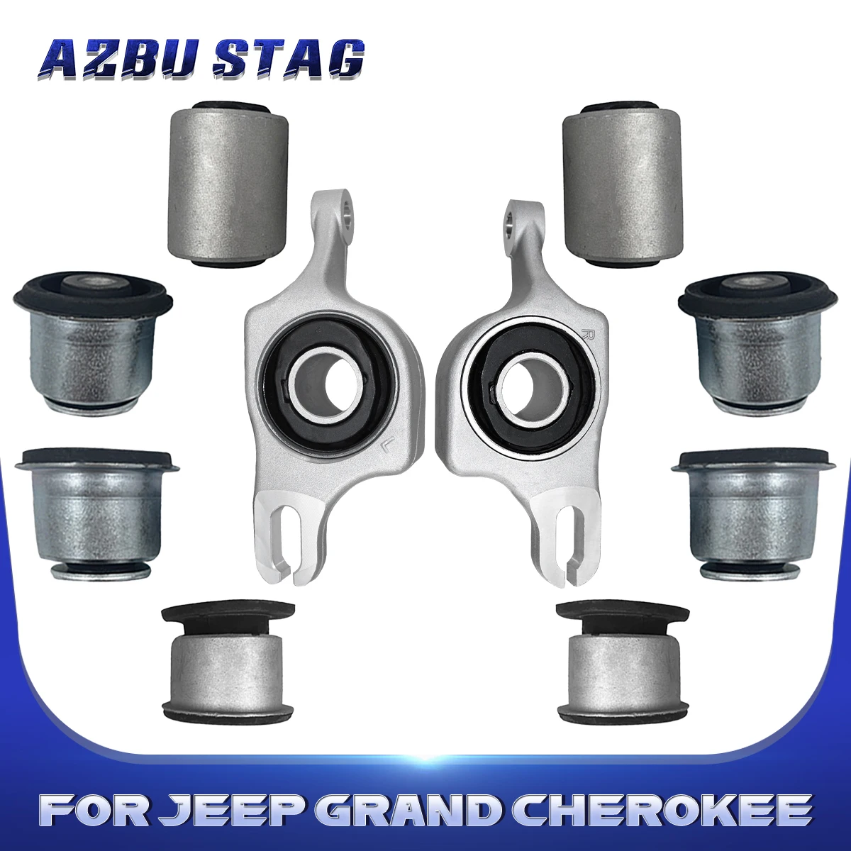 

AzbuStag 10Pcs Front Lower Upper Arm Bushing Bracket for JEEP GRAND CHEROKEE DODGE DURANGO 2011 2012 2013 2014 2015