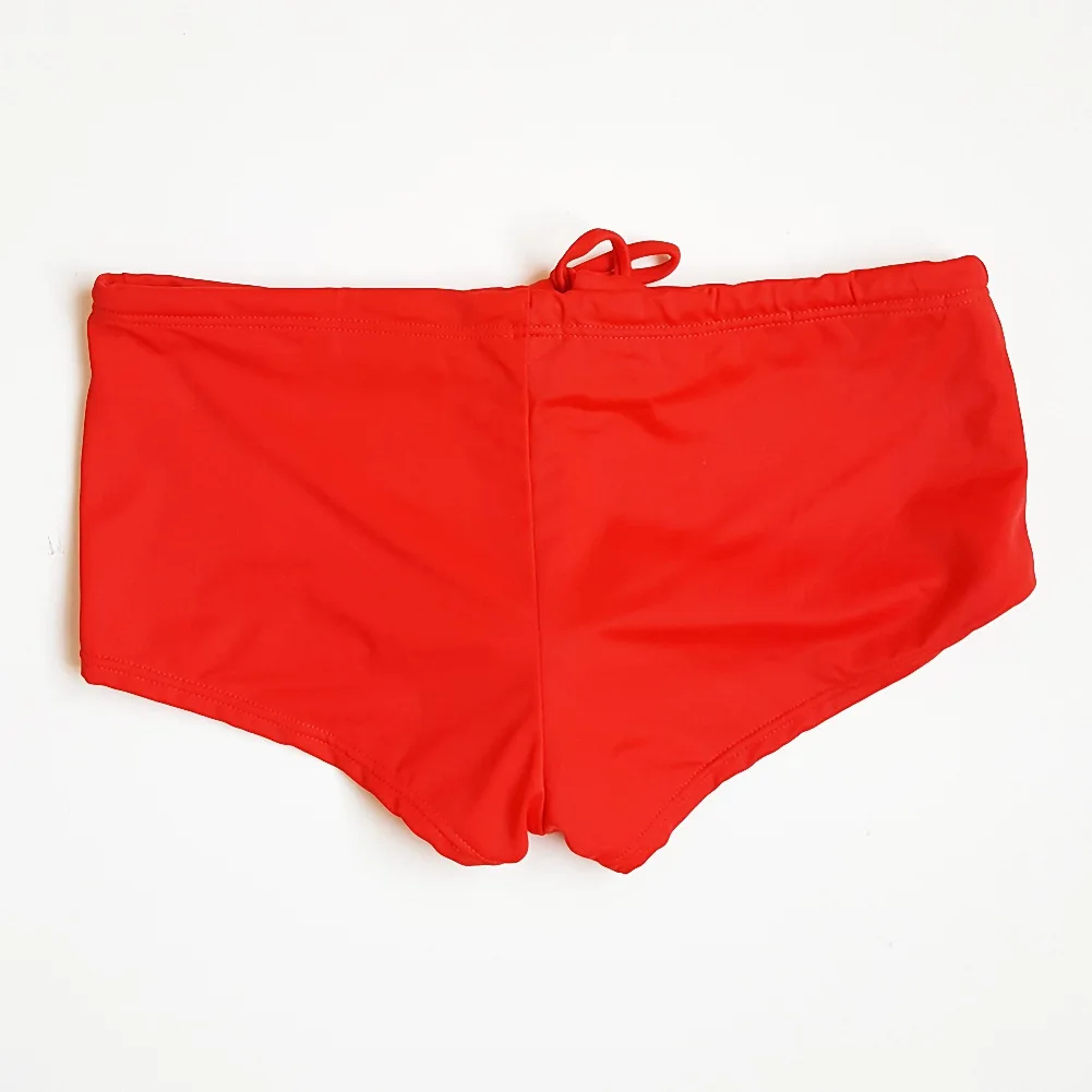 Red Nylon Lined Bikini Panties, Adjustable Size, Swim Trunks, Quality, New, 2024