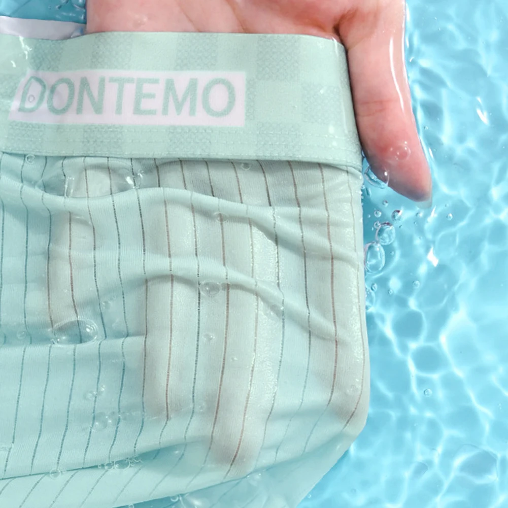 

Летнее мужское нижнее белье из ледяного шелка, прозрачное сексуальное нижнее белье-боксеры, U-образные выпуклые трусы-мешочки, шорты-боксеры, быстросохнущие