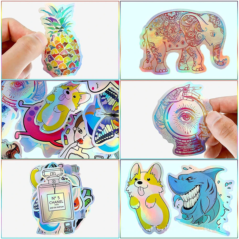 10pcs Inkjet Sticker Paper 8x11.5 Inches A4 Waterproof Holographic Vinyl Sticker Paper For Epson Hp Canon Inkjet Printers