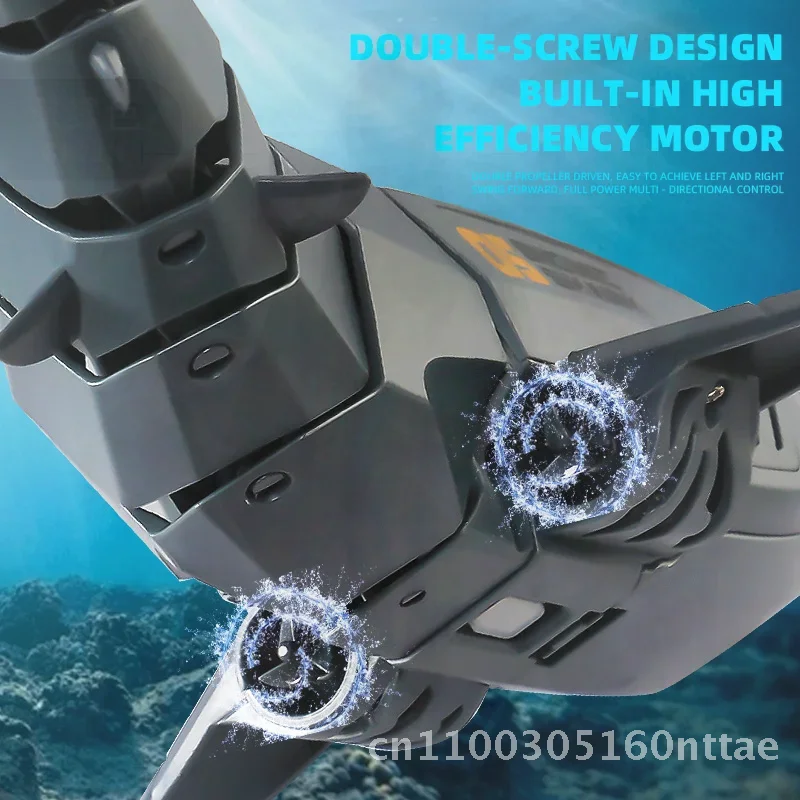 C tiburón juguetes para niños Control remoto animales Robots bañera piscina eléctrica niños regalo cosas geniales submarino controlado por Radio