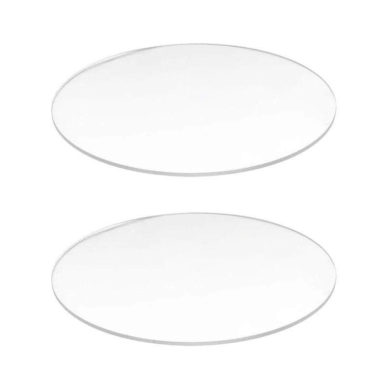 

2X Transparent 3Mm Thick Mirror Acrylic Round Disc Diameter:70Mm