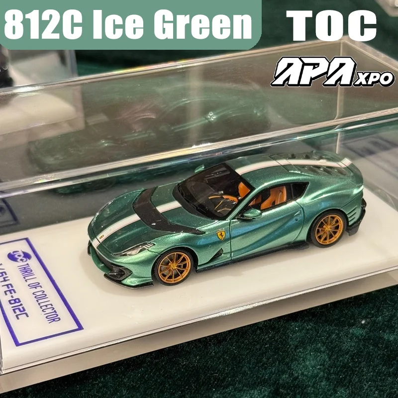 รถของเล่น TOC Fuleme 1/64 รุ่น 812C สีเขียวไอซ์ ผลิตจากโลหะผสม แบบหล่อขึ้นรูป ของสะสมสำหรับเด็กผู้ชาย ของขวัญคริสต์มาส