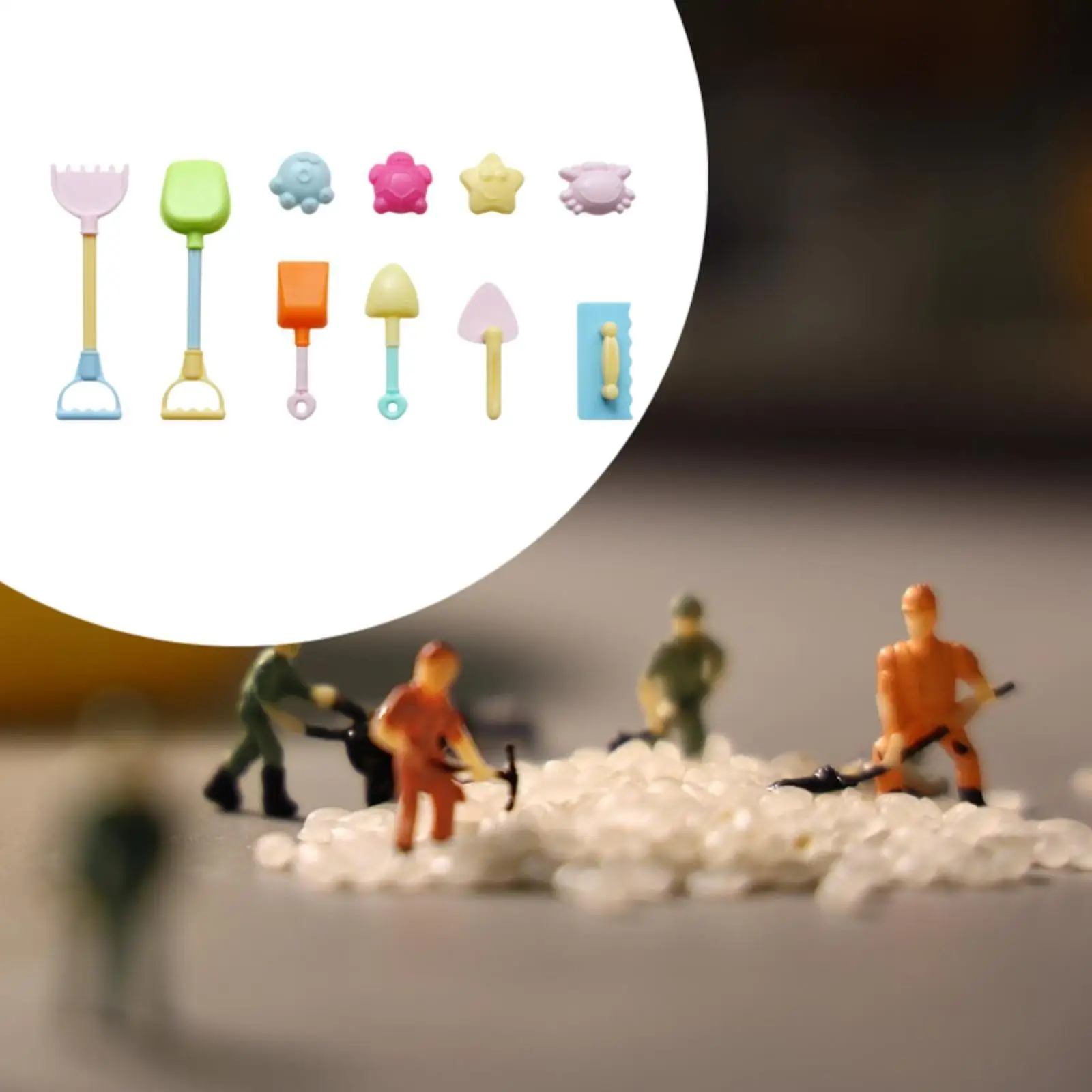 Jouets de sable de plage, accessoires de moule créatif, activité de moule de château en plein air, ensemble d'outils 1/6, outil de creusement de sable, cadeau d'été