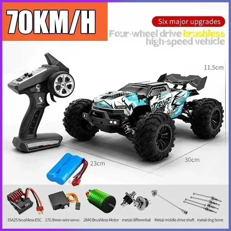 SCY 16102PRO 4WD Brushless RC Car 70km/h High Speed Racing Buggy With LED Light Remote Control Off Road Truck Toys Adult Gifts