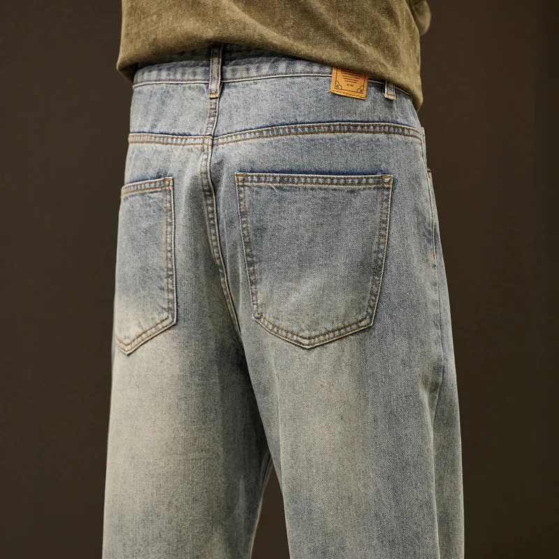 

Baggy Jeans Men Wide Leg Pants Oversize Jeans For Men Clothing Loose Fit Streetwear Vintage Male Denim Trousers 2025 New Kpop
