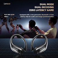 Lenovo Wireless Bluetooth Headphones Type C High Sound Quality Earphones 360° Panoramic Sound Effect Earbuds IPX5 Headset