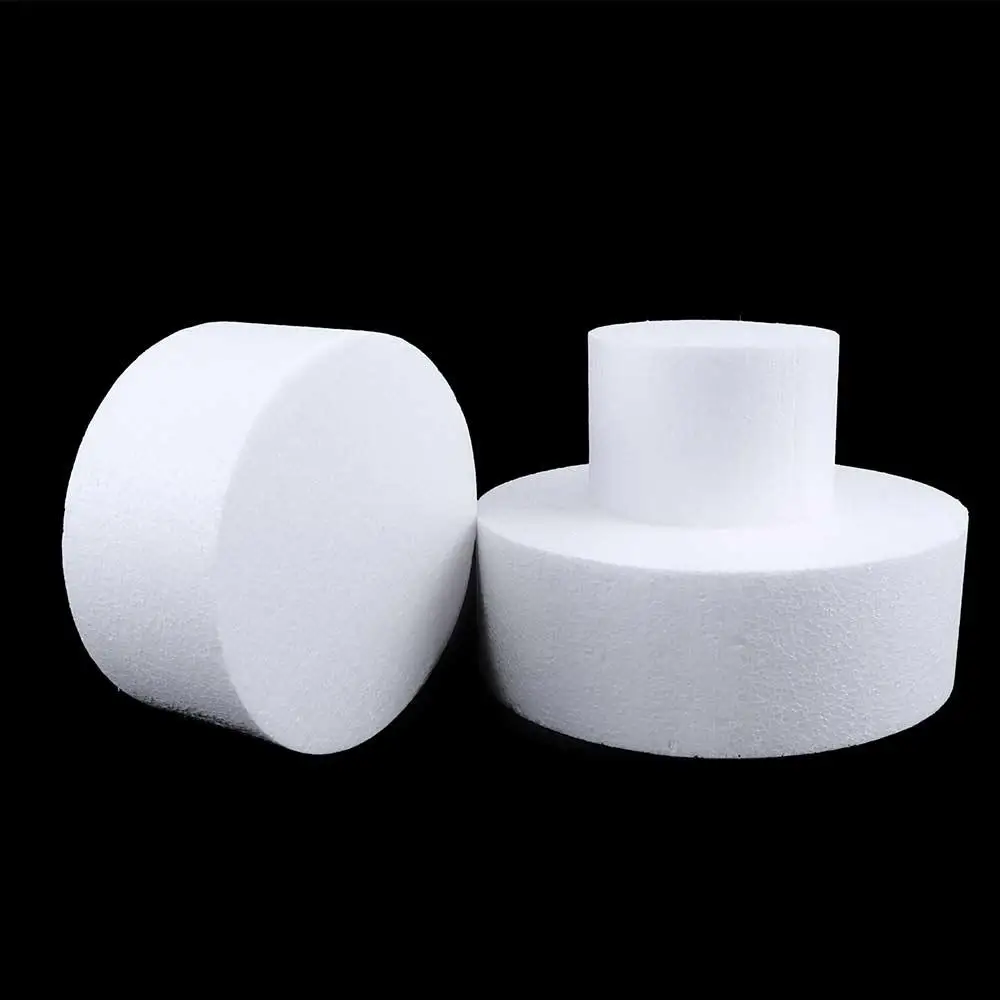 Round Styrofoam Foam Cake Dummy Modelling Sugar Craft Flower Wedding Decoration Accessories