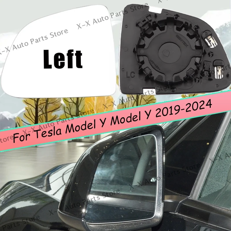 

With Heating Rearview Mirror Lens Automotive Accessories Side Mirror Glass For Tesla Model Y 2019 2020 2021 2022 2023 2024