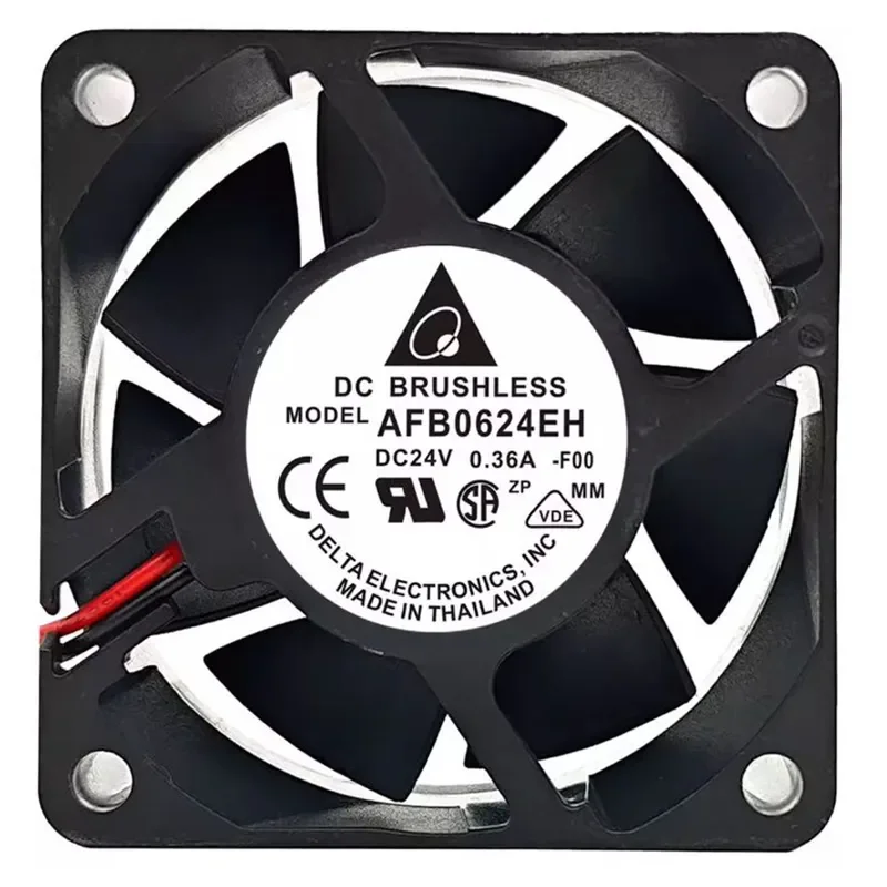 for Delta AFB0624EH 6025 24V 3-Wire Alarm Inverter Cooling Fan 6CM 0.36A