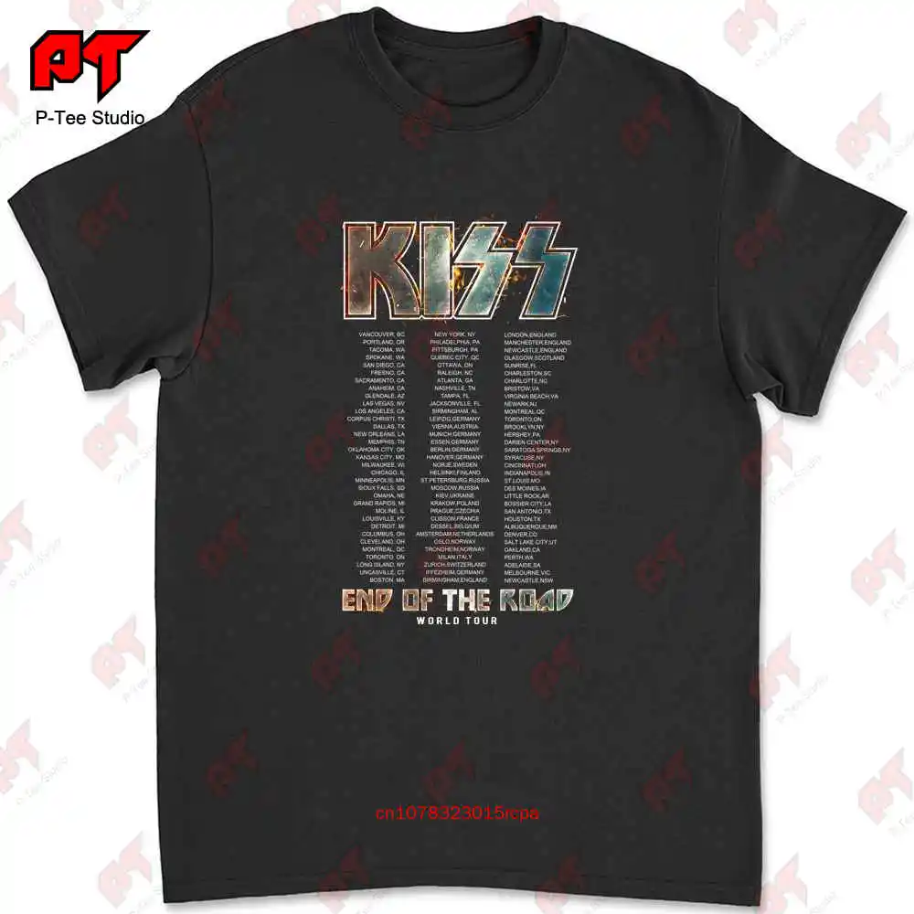 Футболка с надписью Kiss End Of The Road Tour 2019