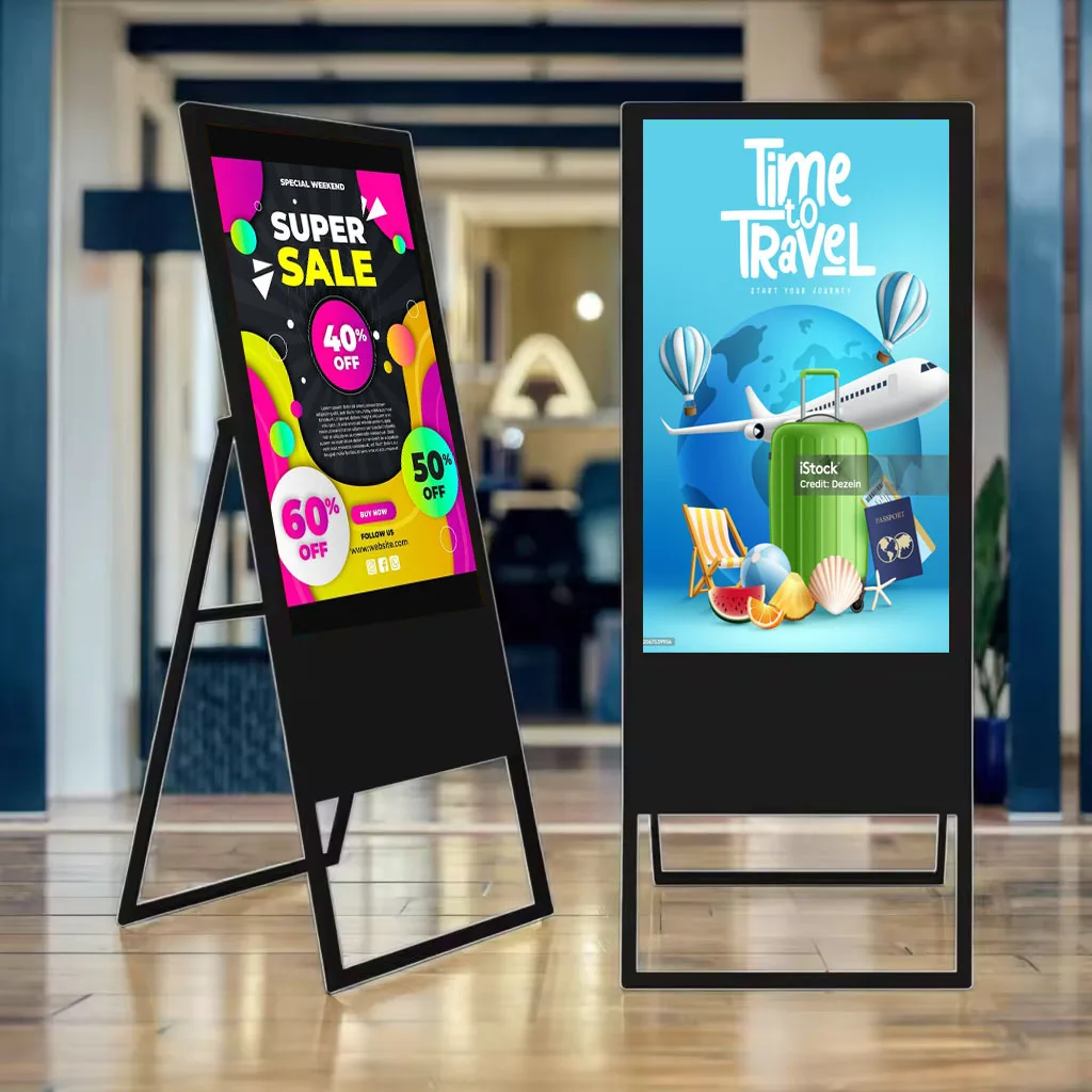 Indoor Digital Signage LCD Display with Touch Screen Menu Interactive Poster Pizarra for Hotels Shopping Malls Animation Feature