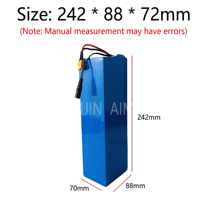 48V 15AH 18650 Lithium Battery 13S4P High Power 500W Scooter Batteries 54.6v 15000mAh Rechargeable battery pack