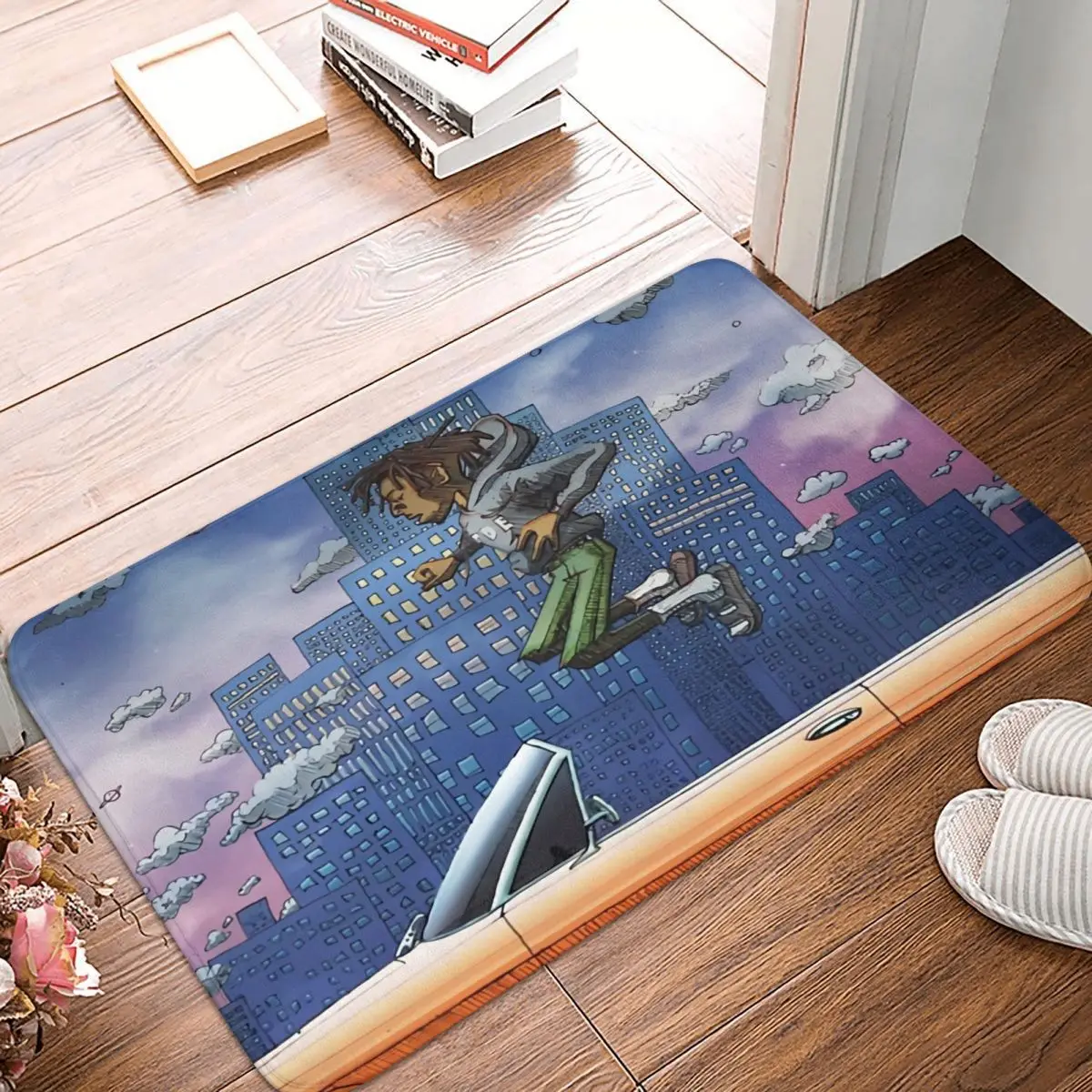 Gorillaz Virtual Band Bath Mat Isaiah Rashad The Sun's Tirade HD Doormat Kitchen Carpet Entrance Door Rug Home Decoration