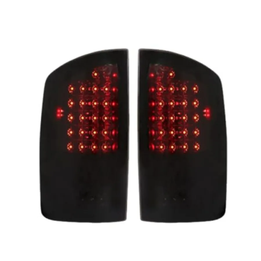 

2 PCS Driver & Passenger Side Rear Brake Tail Lights Assembly Replacement for 2002-2006 Ram 1500 2500 3500 Smoke Tail Lights Lam