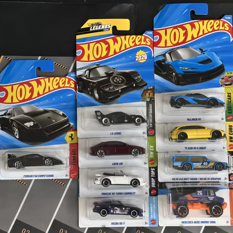 

В наличии Hot Wheels, оригинальный чехол 2026C, модель автомобиля из сплава Ferrari F40 LA LIEBRE, литье под давлением, коллекция моделей автомобилей, игрушки-сюрпризы