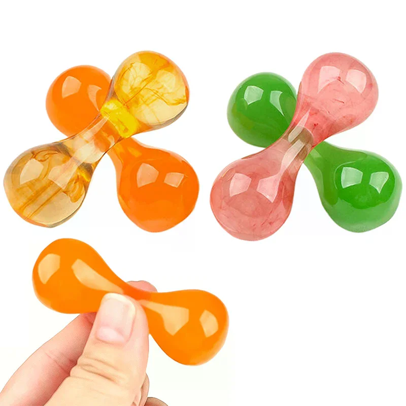 Resin Knucklebone Rotate Decompression Toys Finger Exercise Tool Finger Relaxation Massage Anti Stress Hand Acupoint Massager