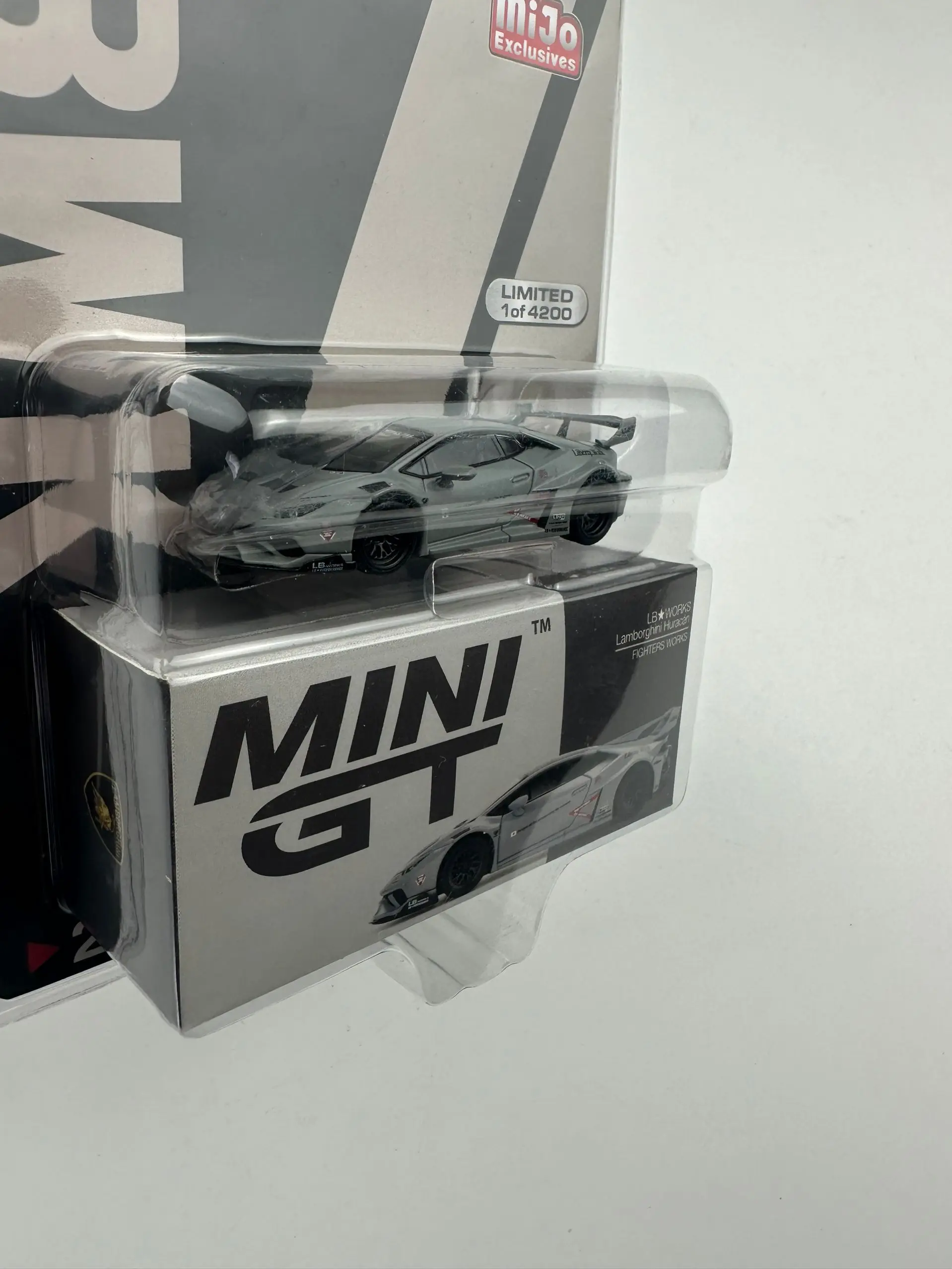 TSM Mini Gt 1/64 Minigt 258 lbwk Huracan GT Fighter Color MJ Blue Die-cast Alloy Car Model Collection