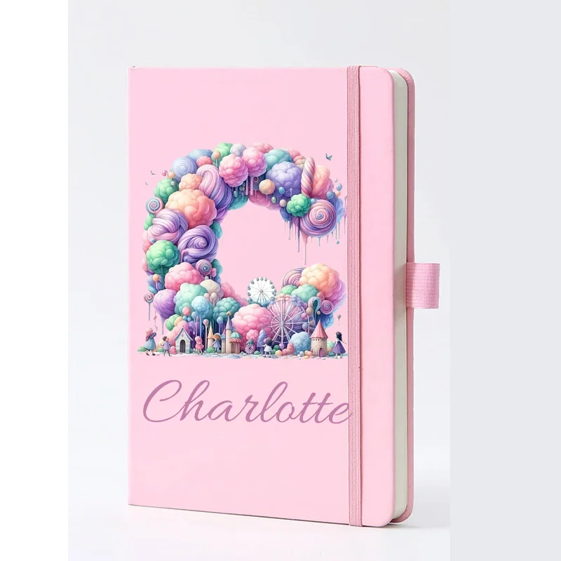 Personalized Name Faux Leather Notebook with Custom Name - Date Hardcover Journal, A5 Size Textured Cover Diary for Work