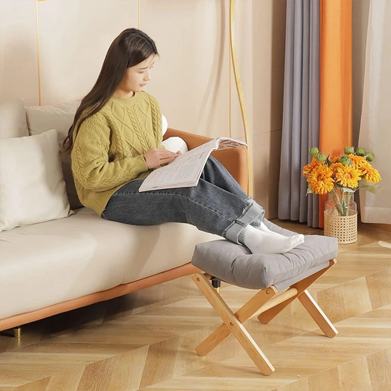 Small Footstool Foldable Low Stool Dresser Chair Multifunctional Portable Desk Footrest Shoe Changing Stool Mini Stool Chair