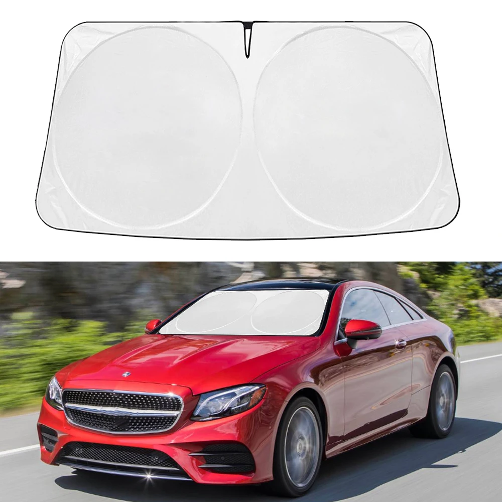 Special For Mercedes Benz E GLC Class 2016-2023 Folding Car Windshield Visor Sunshade Protector Front Window Sun Shade Cover