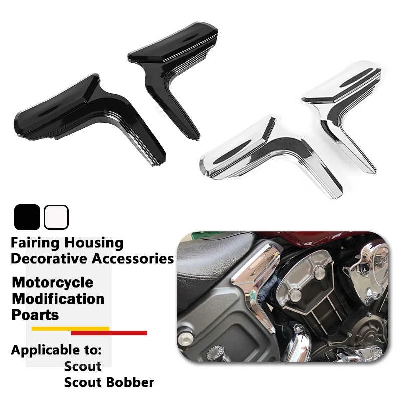 

Обшивка боковой рамы мотоцикла, обтекатель черного цвета, декоративные аксессуары, подходят для индийского поплавка-разведчика, 60-2015-2023