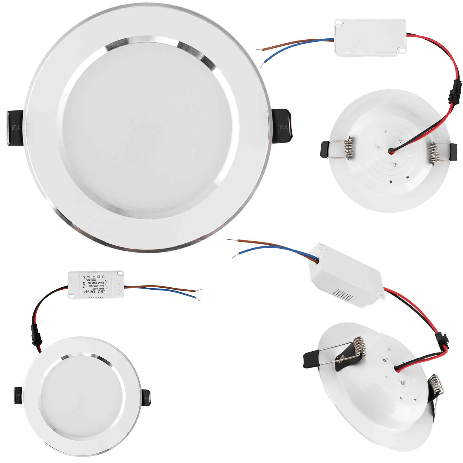 

Dimmable LED Recessed Ceiling Downlight 3W 5W 7W 9W 12W 15W 21W Round Panel Lamp With Driver Cool/Neutral/Warm White AC 85-265V