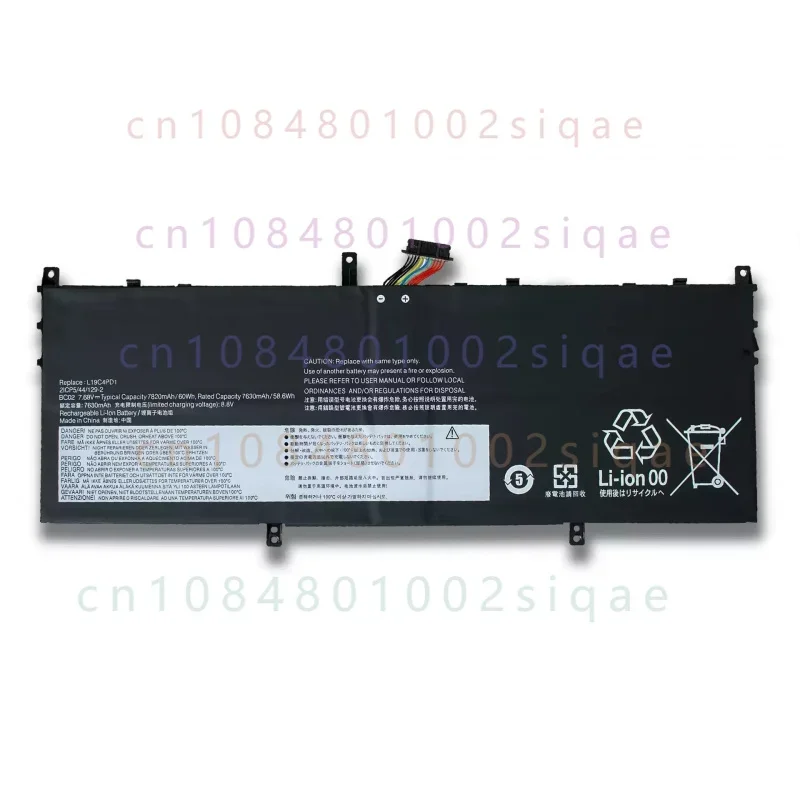 L19C4PD1 60WH Laptop Battery For Lenovo ideapad Yoga 6-13ARE05 6-13ALC6 Yoga C640-13IML LTE Series L19M4PD1