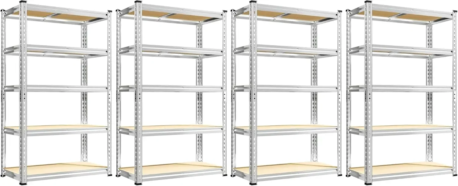 

BestsellerStorage Shelves 2020LBS Garage Shelving Heavy Duty Shelving 5 Tier Metal Shelving Units for Storage Adjustable Pantry