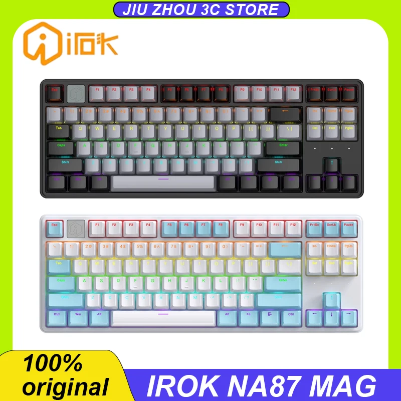 

Irok Na87 Mag Mechanical Keyboard Wired Magnetic Switch 80% 87keys Rgb Asat Structure Hifi Sound Customized Pc Gaming Keyboard