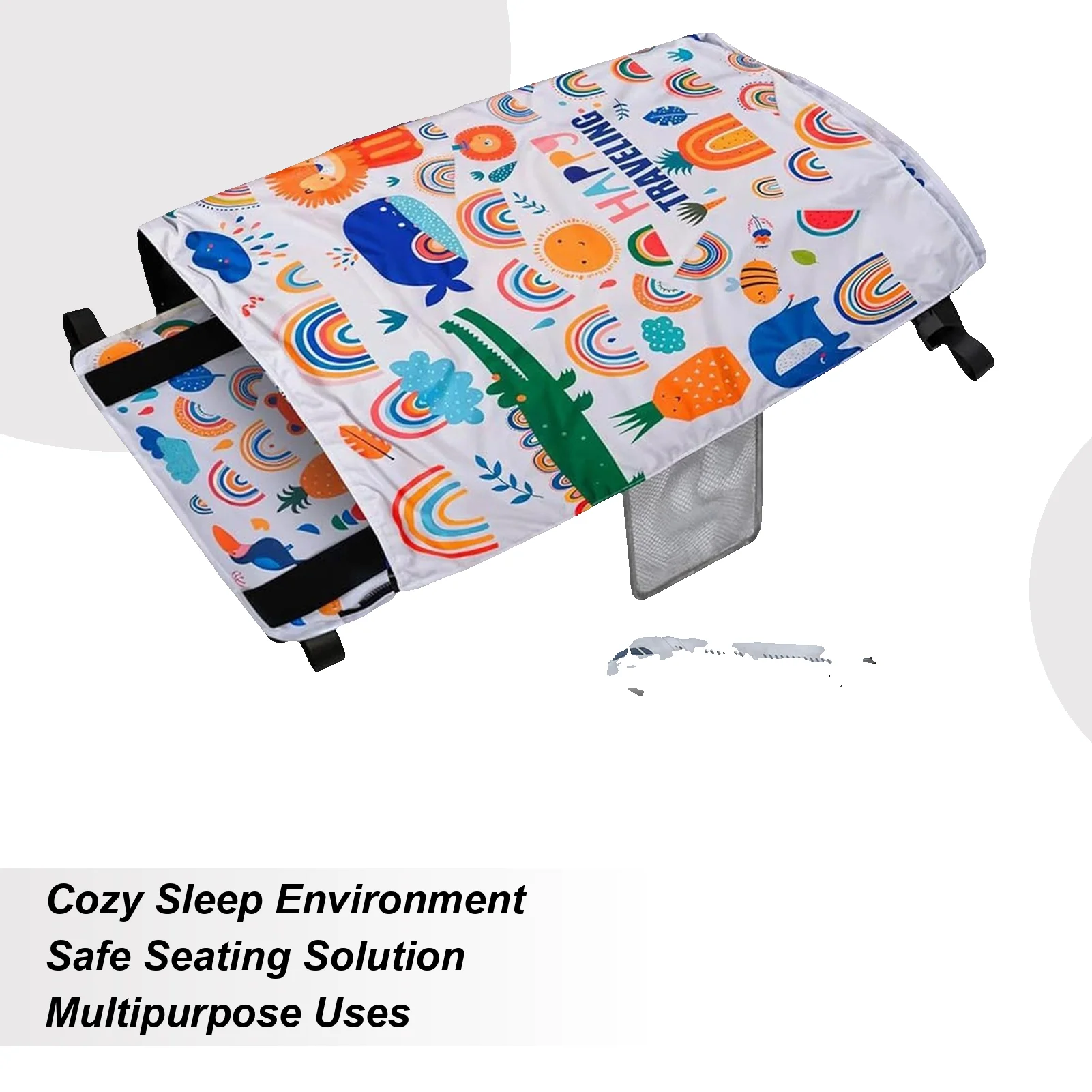 

Kids Airplane Bed Toddler Flight Bed Airplane Seat Extender Soft Foldable Baby Sleep Hammock For Flying Trips Cruise Train