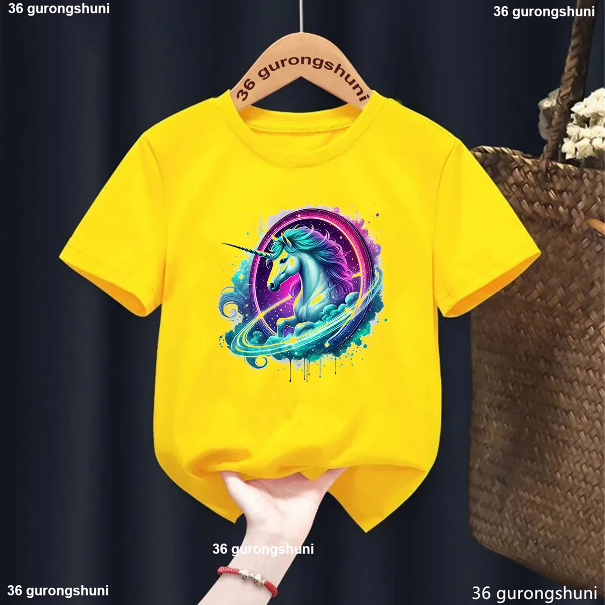 T-shirt à manches courtes imprimé de dessin animé de la galAct Nairobi orn pour filles et garçons, motif 3d drôle et cool, vêtements pour enfants, t-shirt d'été