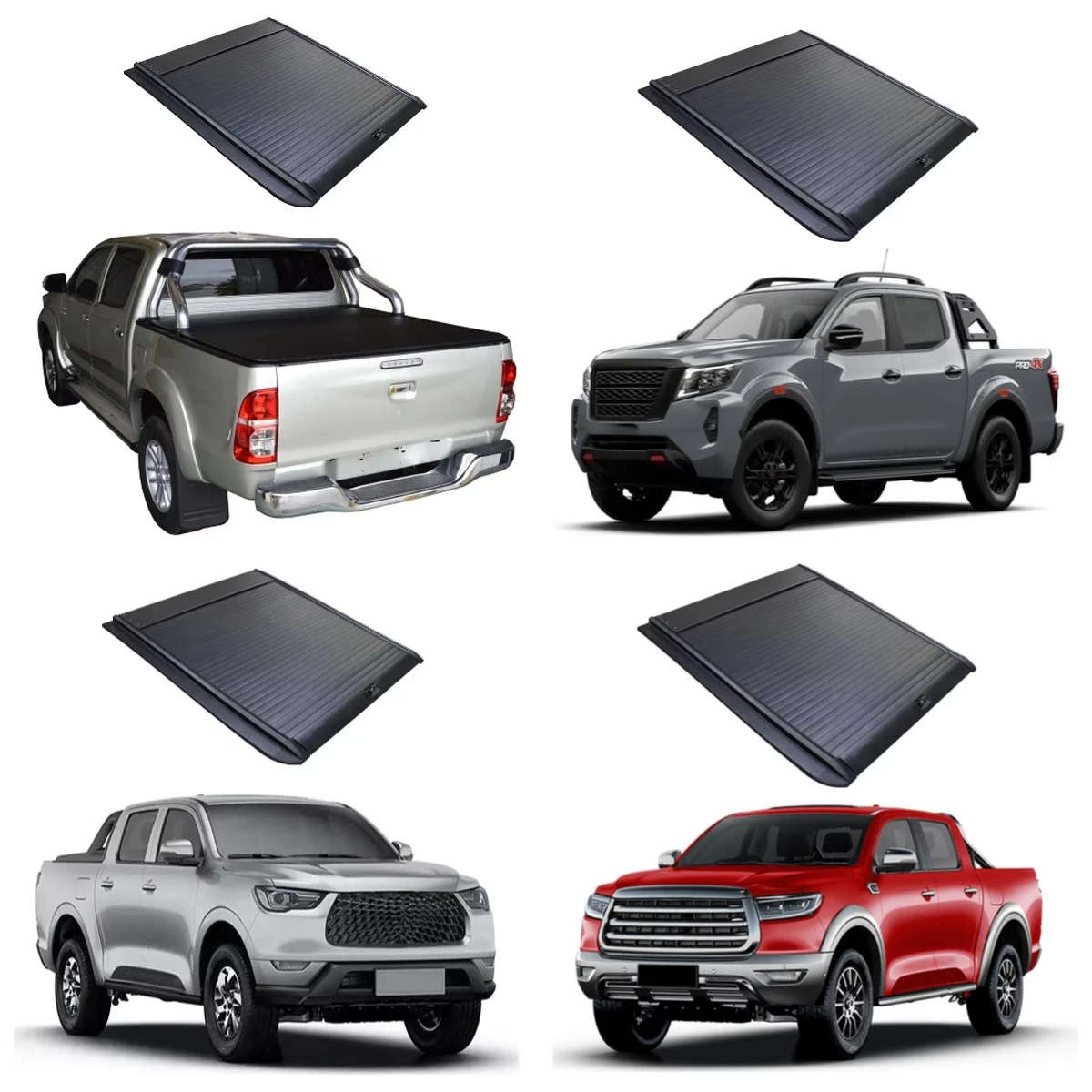 

Aluminum Retractable for Np300 L200 Ranger Hilux Revo mg T60 4x4 Pickup Trucks Back Bed Tonneau Cover