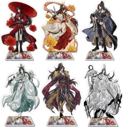 15CM Anime Tian Guan Ci Fu Acrylic Desktop Accessories Xielian Hua Cheng Figures Stand Model Plate Fans Gift Keychain Cute