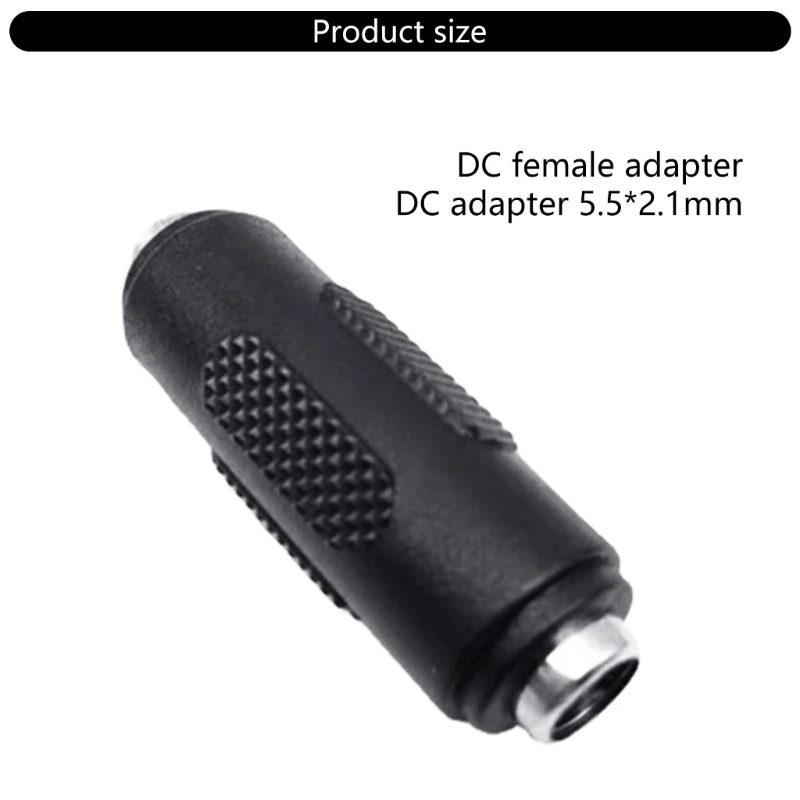 Essential Laptop Power Supply Adapter Tip Portable DC5521 to DC5.5x2.1 Connector Adapter Converter for Fan Router