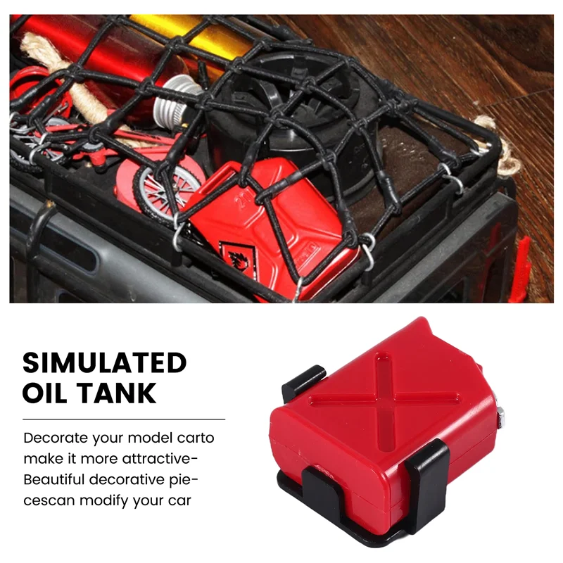 RC Rock Crawler 1:10 Accessori Mini Serbatoio Carburante Per TAMIYA CC01 Axial SCX10 90046 D90 D110 TF2 Traxxas TRX-4 Crawler Truck-[A17I