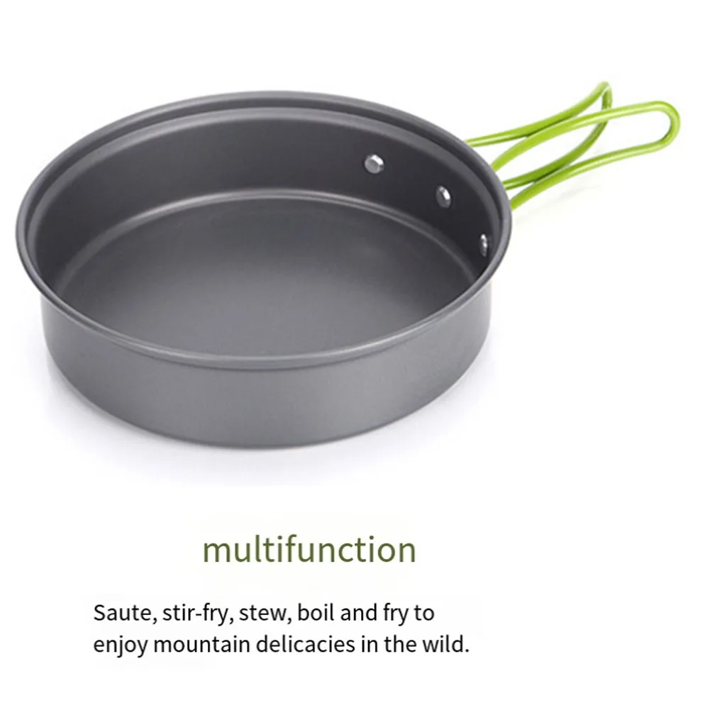 

For Backpacking For Outdoor Cooking Camping Cooking Gear Non-Stick Camping Kit High-Temperature Resistant Versatile Cooking Kit
