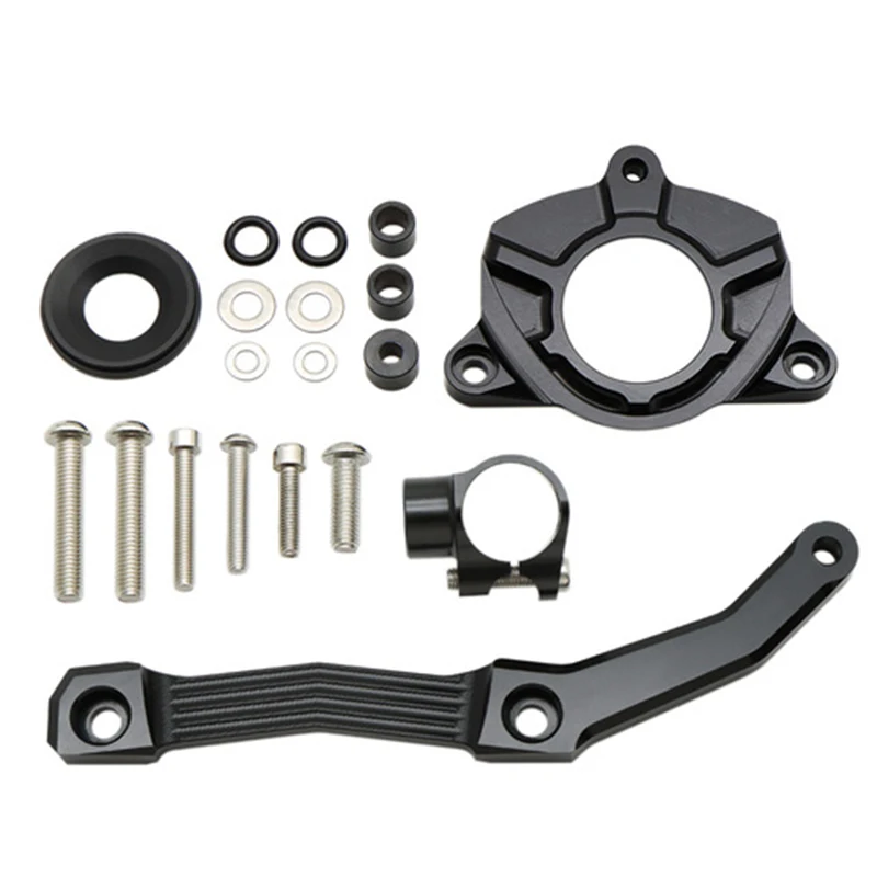 Kit de montage de support de stabilisation de direction d'amortisseur en aluminium de moto pour Kawasaki Z1000 2010 2011 2012 2013 2010-2013