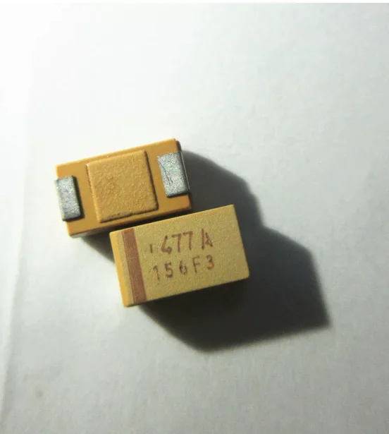Surface mount tantalum capacitor 10V 470UF 477A 470UF 10V D7343 D type yellow